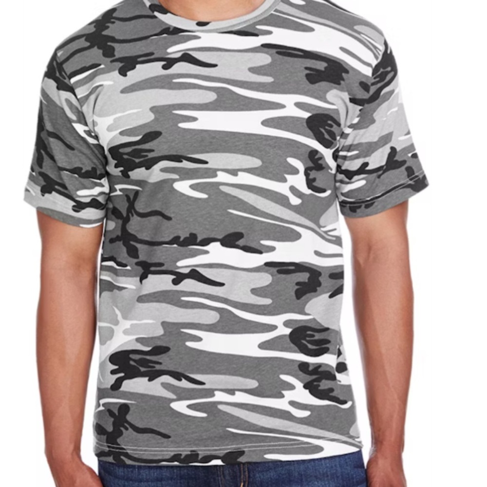 Code Five Grey Camo Tee
